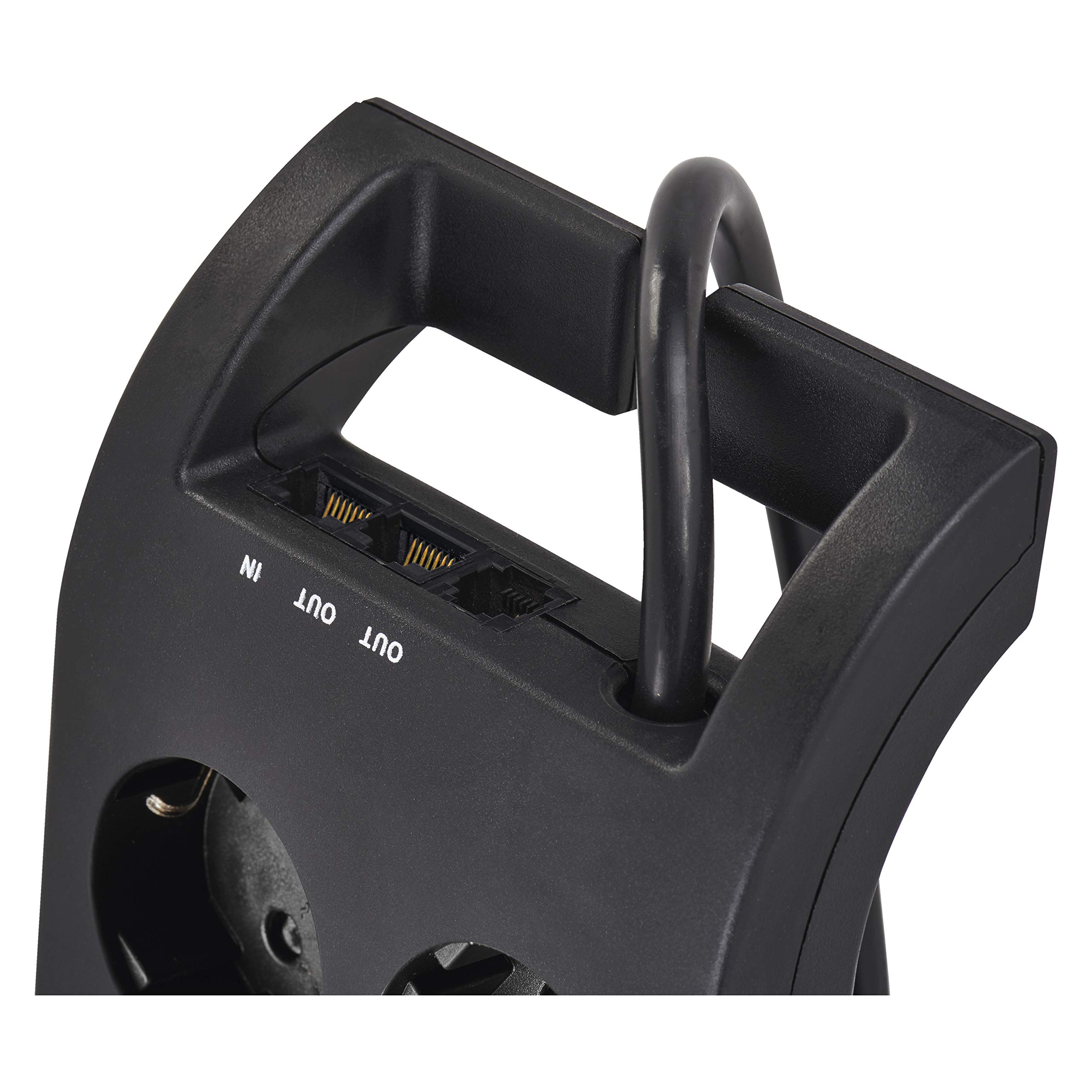EMOS P54252 - Ciabatta elettrica con protezione da sovratensione, cavo da 3 m con interruttore e indicatore LED, presa multipla con contatto di protezione, 1800 J, corrente di scarico 15000 A