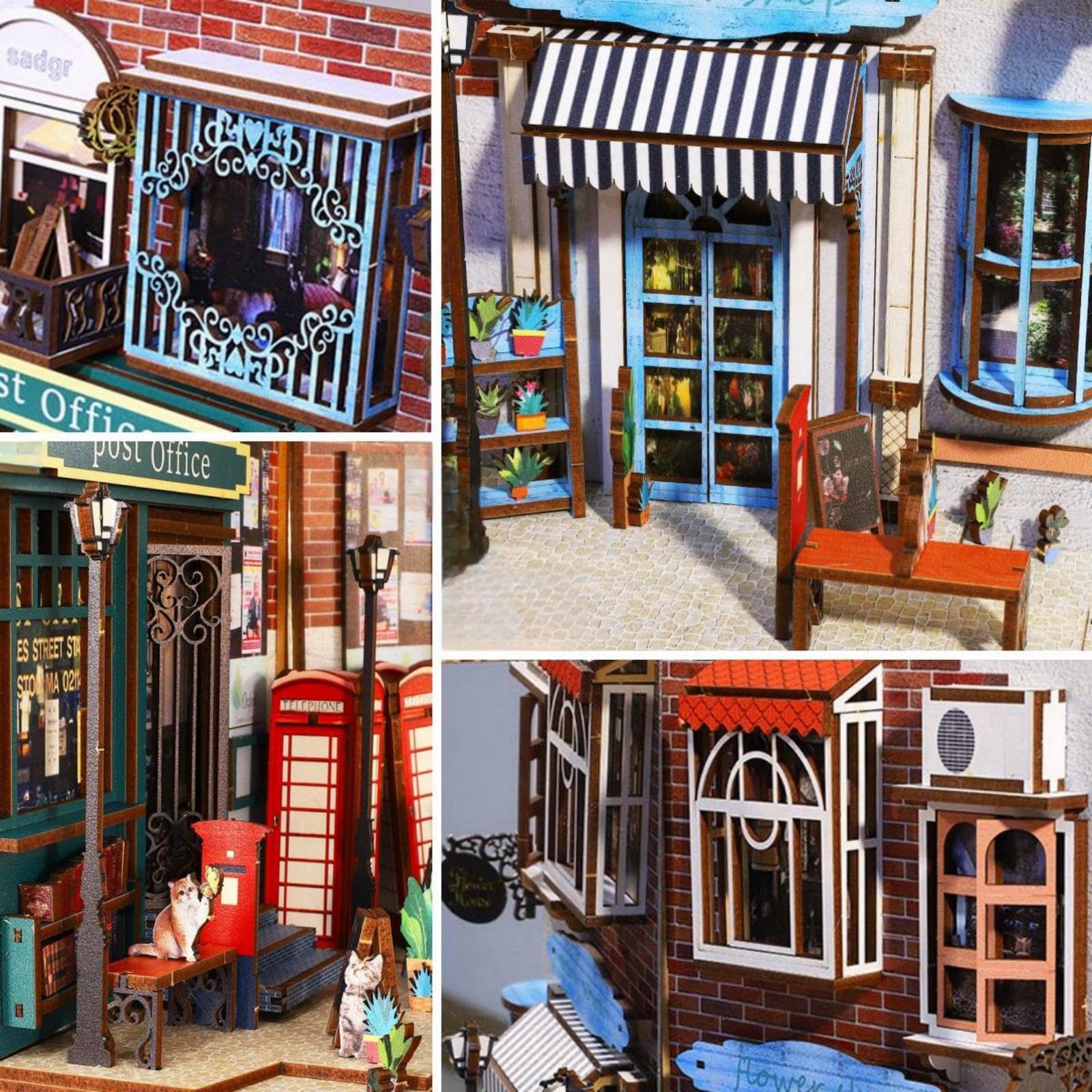 Wyspa wakacje DIY BookNook - ręcznie wykonany kreatywny model 3D podpórka na książki, zabawka edukacyjna i element dekoracyjny