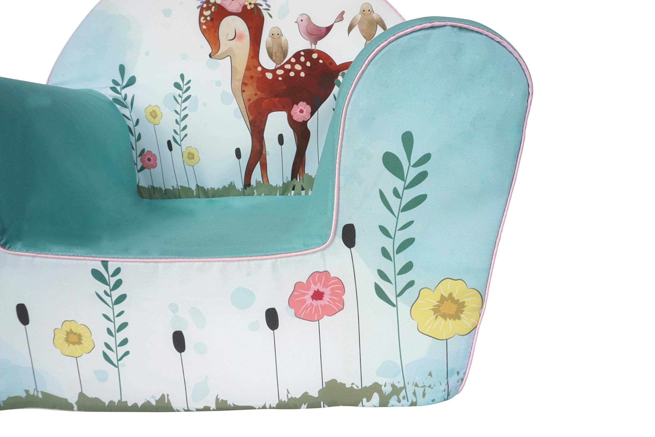 Knorrtoys Fawn Sillón Infantil Estable Algodón Turquesa