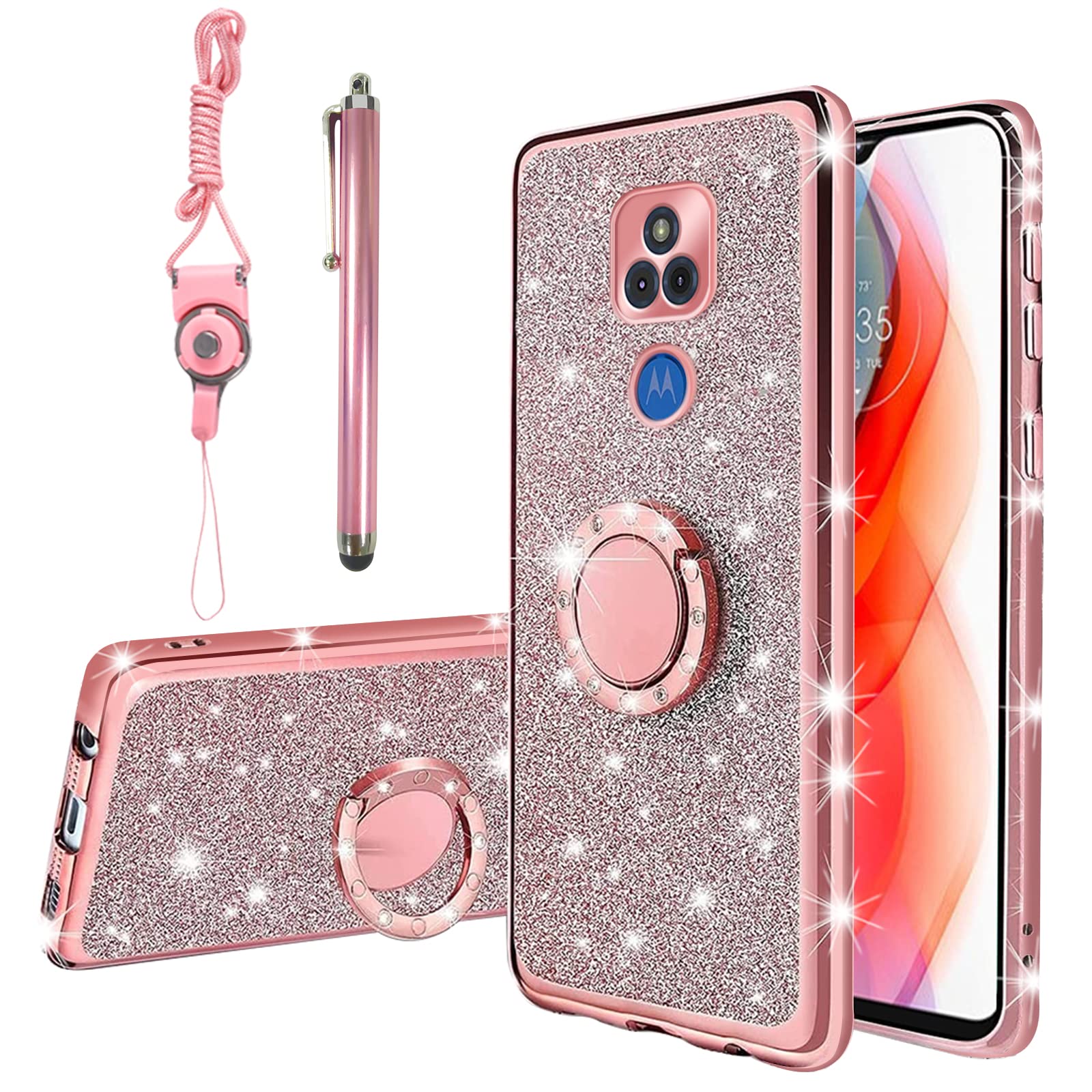 Amazon.com: KuDiNi for Moto G Play 2021 Case for Women Glitter Crystal Soft Clear TPU Luxury Bling Cute Protective Cover with Kickstand Strap for Motorola G Play 2021 (Glitter Rose) : Cell Amazon.com: KuDiNi for Moto G Play 2021 Case for Women Glitter Crystal Soft Clear TPU Luxury Bling Cute Protective Cover with Kickstand Strap for Motorola G Play 2021 (Glitter Rose) : Cell