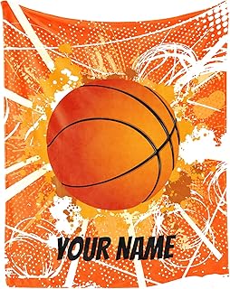 Personalized Basketball Blanket Gifts with Name - 50