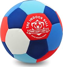 The Indoor Ball | Soft & Safe Indoor Soccer Ball, Size 4 | Essential Soft Ball for Silent Dribble, Juggling, Training | Fun Silent Soccer for Girls Boys and Young at Heart