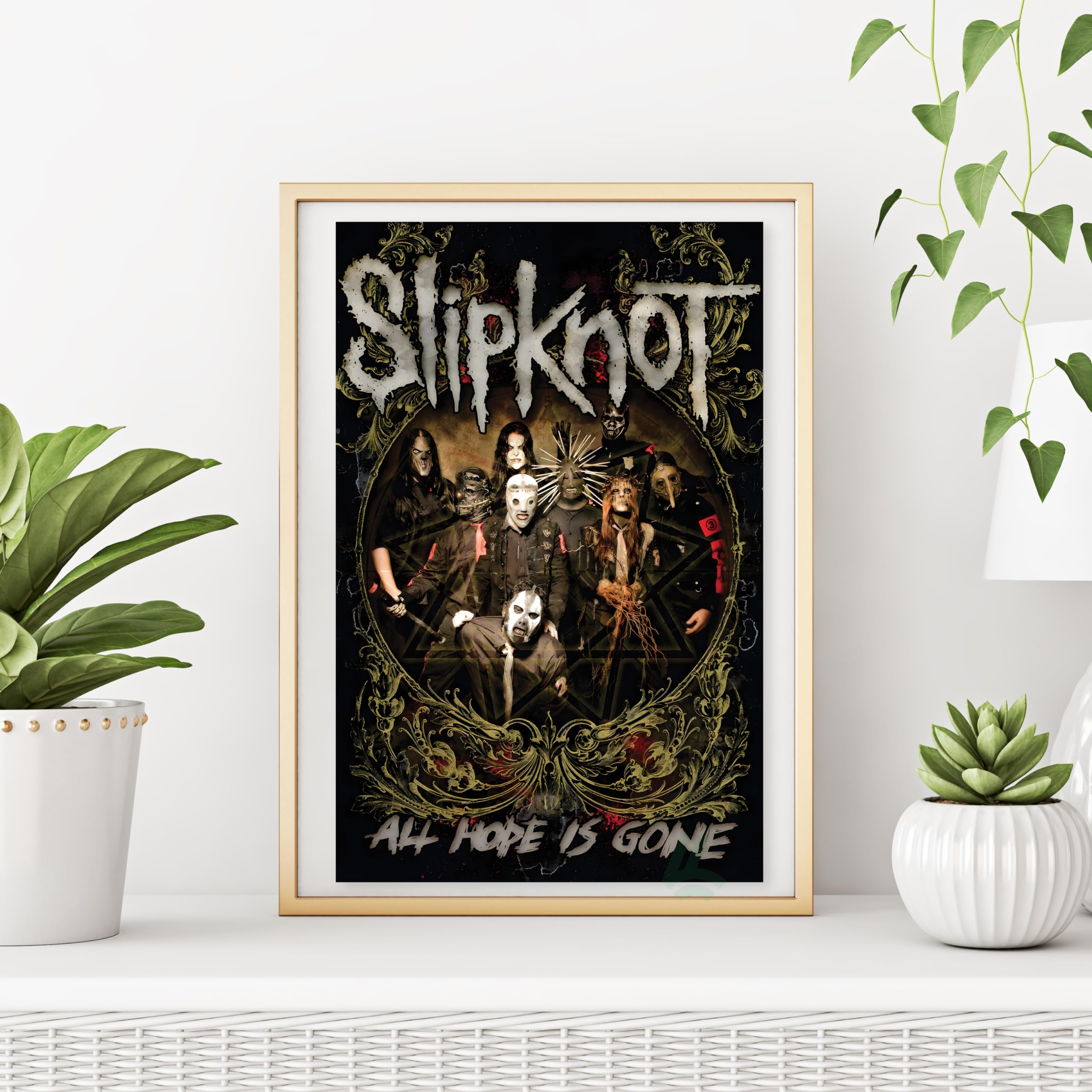Slipknot Poster, Heavy Metal Music Band, Masks, Corey Taylor, Joey
