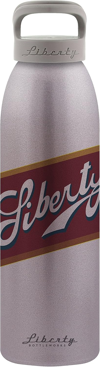 Bouteille Aluminium Liberty Bottleworks - Jaune/Bleu/Blanc - 24 Oz - Fabriquée USA