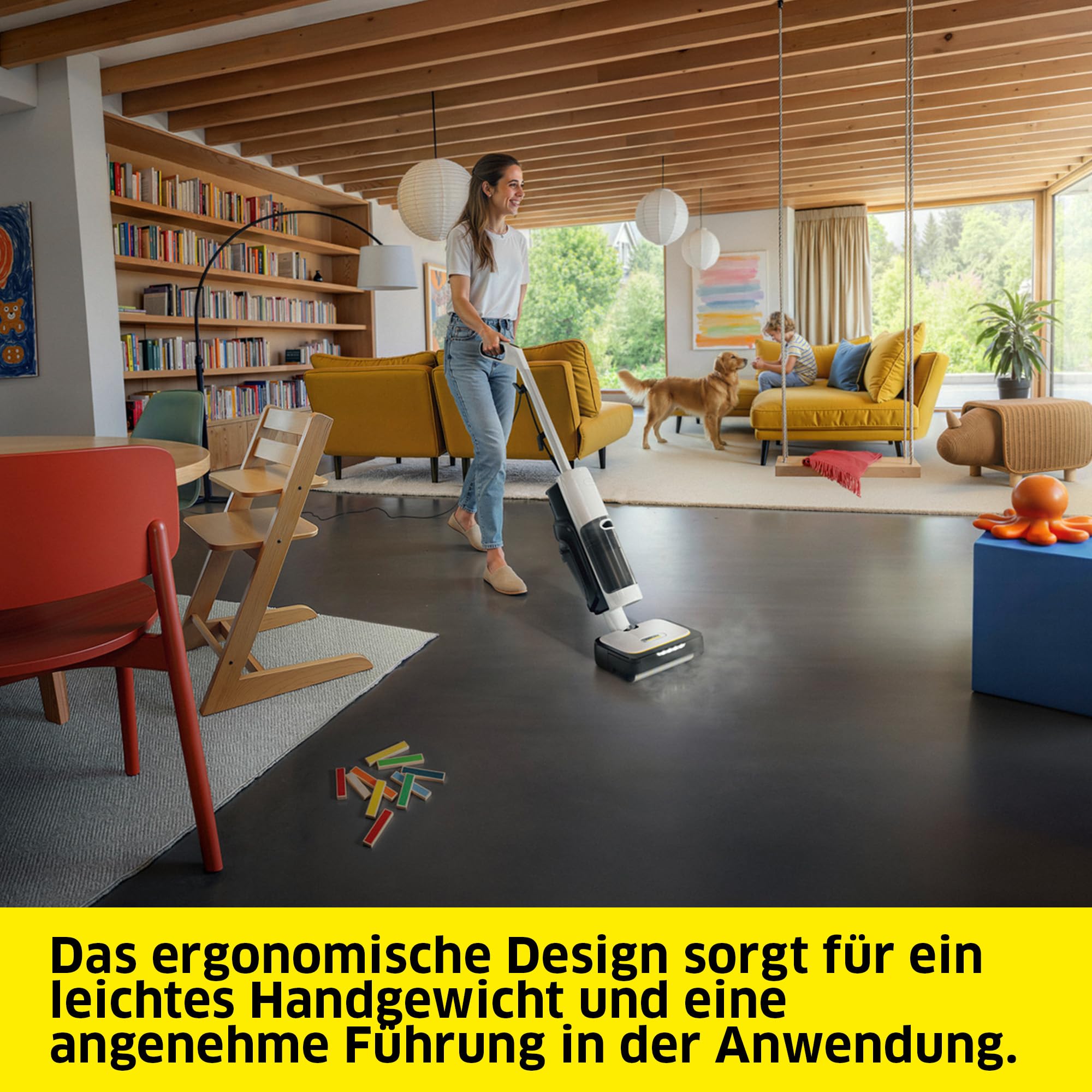 Kärcher Dampfsauger SCV 4 Steam Vac, 3-in-1 Lösung (Dampfreinigung, Saugen & Kombi), eliminiert 99,999% Viren* & Bakterien**, Aufheizzeit: 30 s, Entkalkungskartusche, Selbstreinigungsfunktion