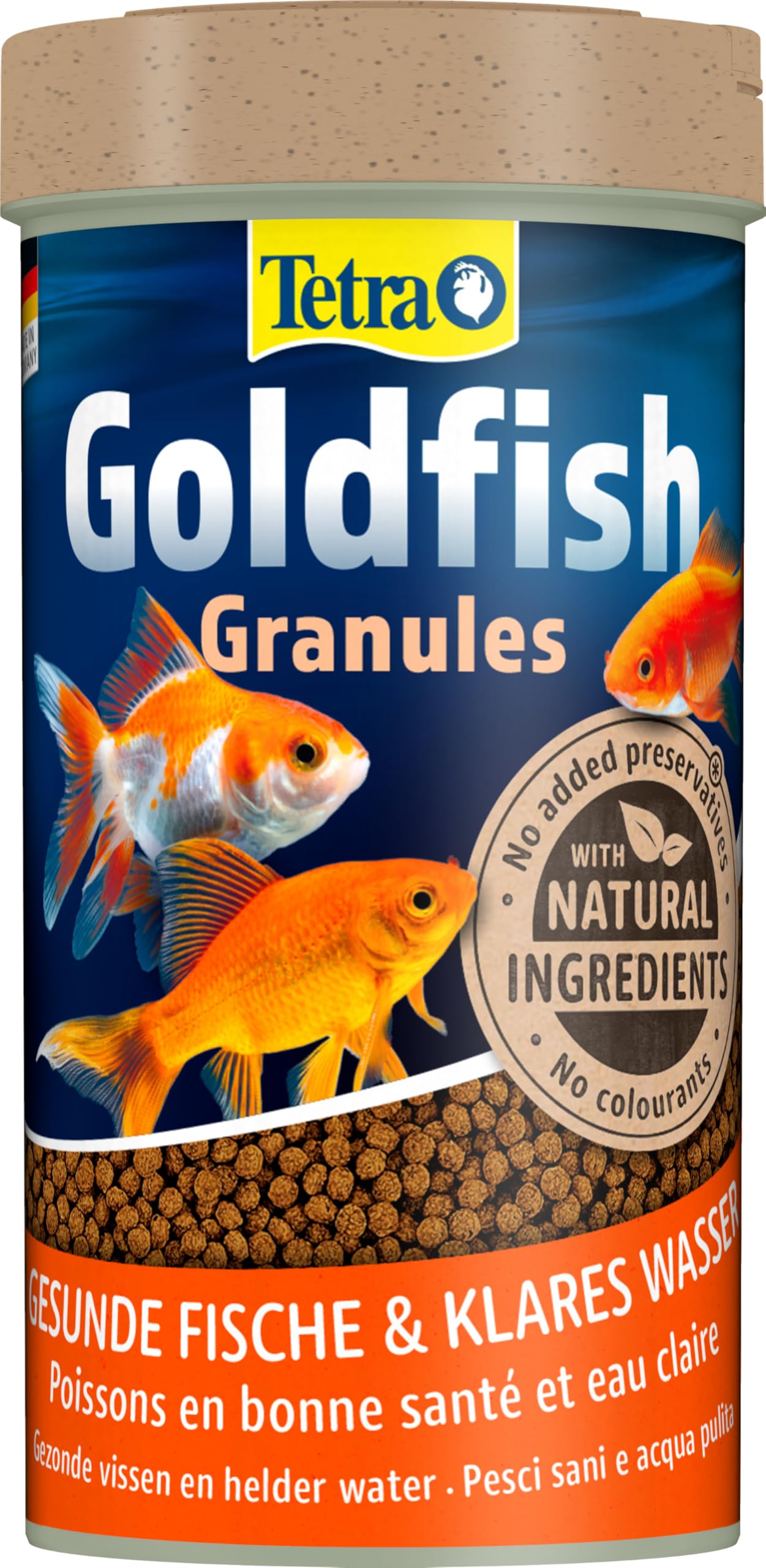 Tetra Goldfish Granules, Mangime In Granuli Galleggianti Per Pesci Rossi E Altri Pesci D'Acqua Fredda - 250 Ml