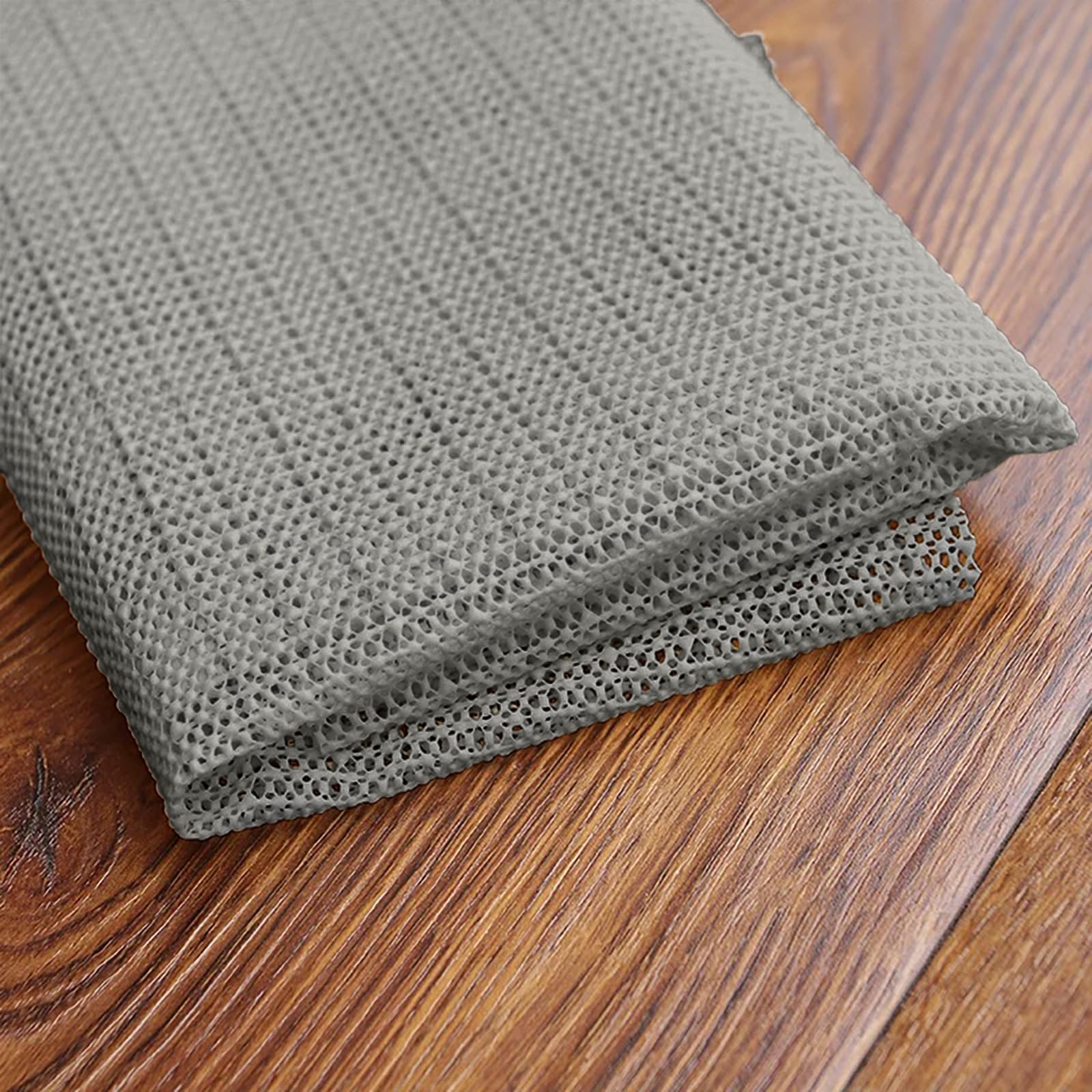 Teppich Antirutschunterlage 200 x 240 cm Waschbare, Wiederverwendbare, Hält Ecken Flach, Zuschneidbar, Anti Rutsch Matte Mehrzweck, rutschfeste Unterlage für Zuhause, Grau