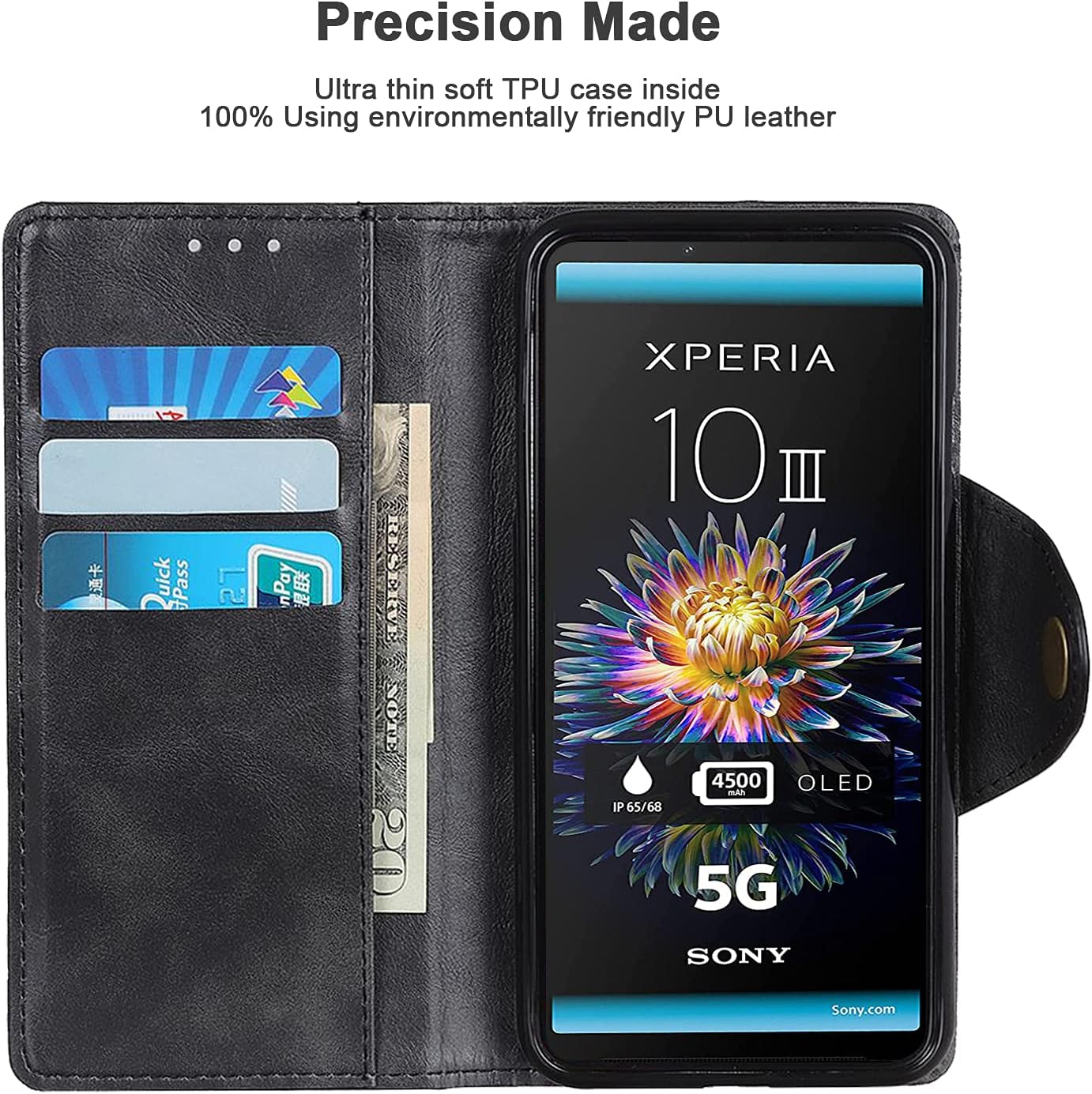 SHOWGOOD - Cover Posteriore In Vetro Per Sony Xperia 10 III, Con Obiettivo Per Fotocamera, Colore: Verde - Foto 4