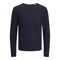 JACK & JONES Jjecooper Knit Crew Neck Noos Maglione da Uomo, Blu (Mood Indigo)