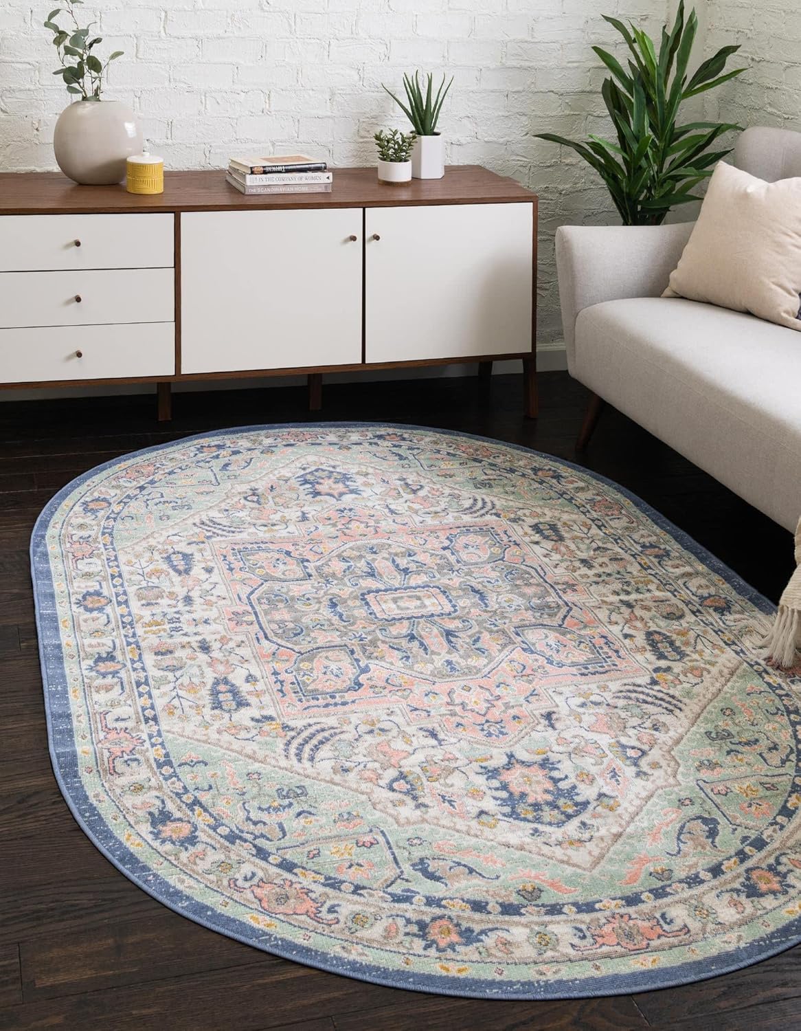 Whitney Collection Rug 8' x 10' Oval Multi Low