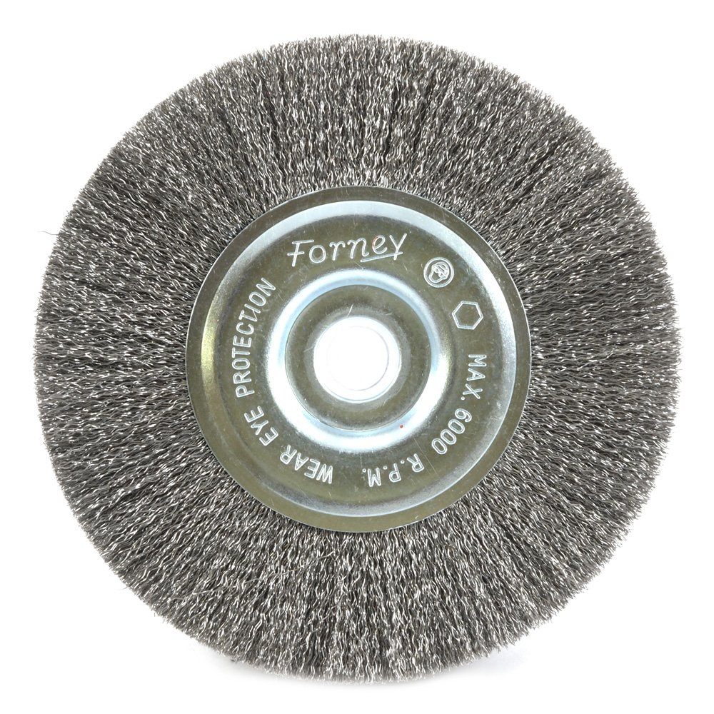 Forney Wire Wheel Brush - 5 Inch, Fine Crimped -4