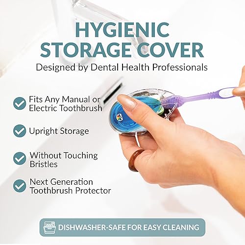Miniatura 9 de Protector de cepillo de dientes, tapa y soporte - Cubierta de almacenamiento higiénico