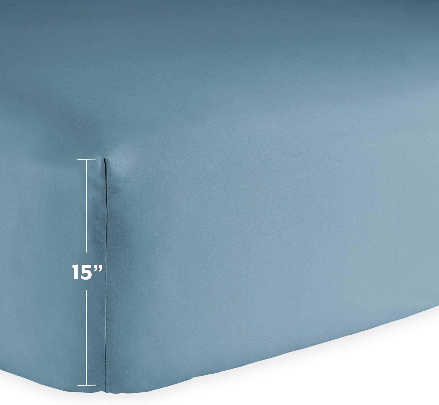 Bare Home 4 Piece Twin XL Bed Sheets - 1800 Deep Pocket Twin Extra Long Sheet Set - Ultra-Soft Sheets - 2 Pillowcases (Twin XL, Coronet Blue): Home & Kitchen