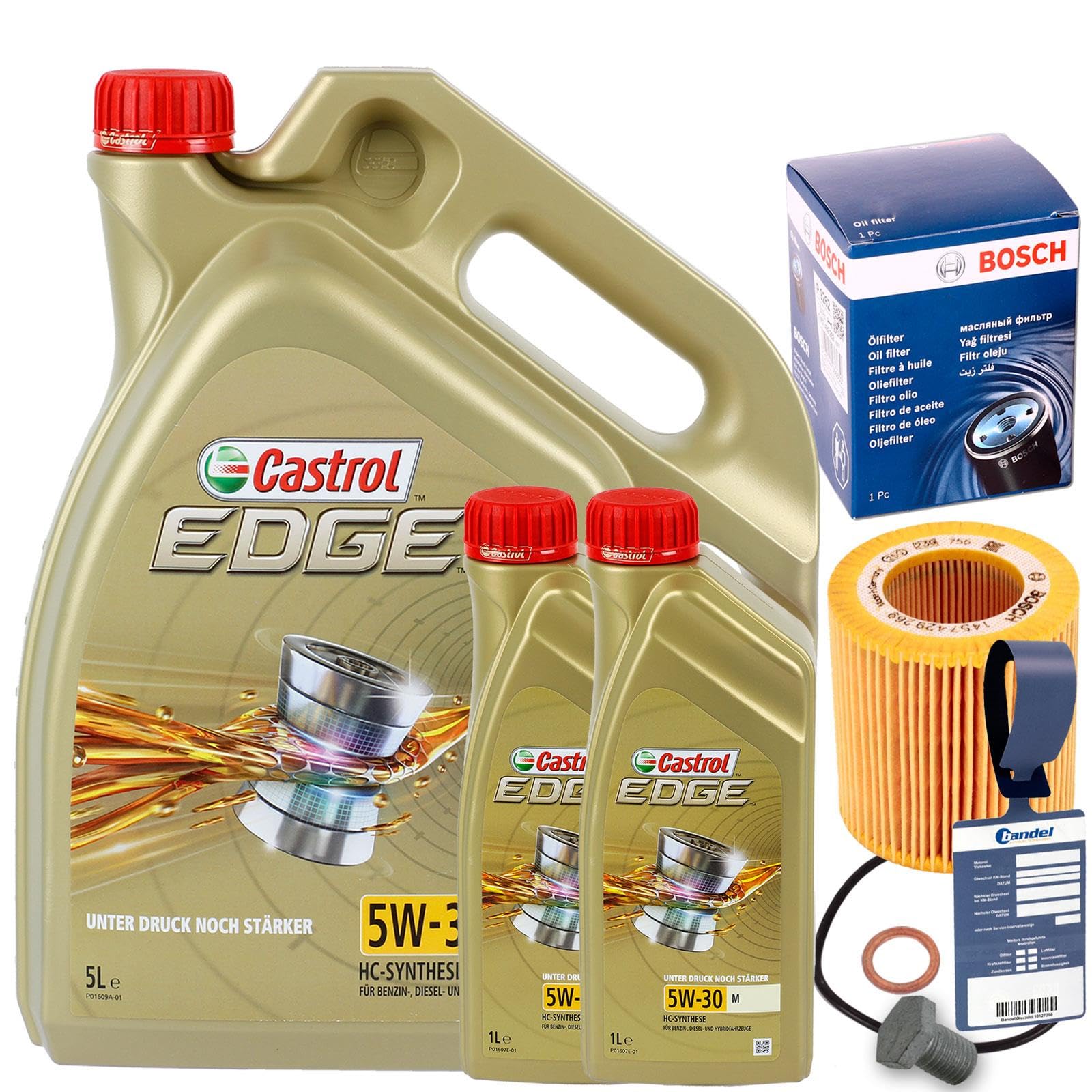 Ölfilter 1457429269 + 5W30 Öl für 1er E81 82 3er E90 F30 5er E60 F10