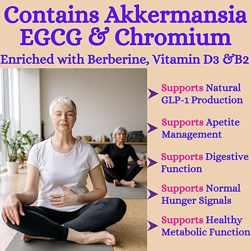 Miniatura 4 de Nikoni Akkermansia Muciniphila GLP-1 Suplemento probiótico para mujeres y hombres, salud intestinal 120 cápsulas blandas.