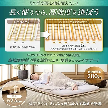 ゴクミン　GOKUMIN 極眠　すのこベッド　折りたたみ　マットレス　すのこ ゴクミン GOKUMIN 極眠 すのこベッド 折りたたみ マットレス