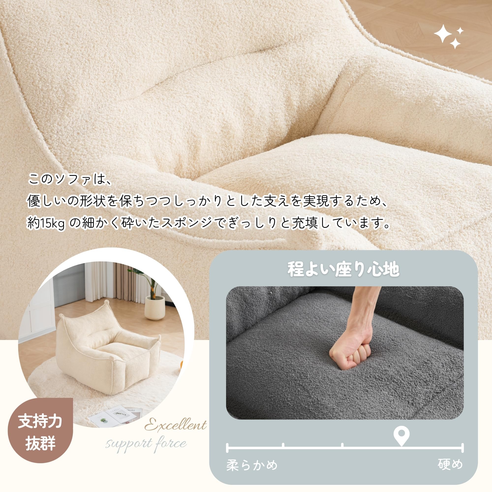 Amazon｜【2人掛けソファ】 圧縮梱包 ローソファー 幅160cm 二人掛け