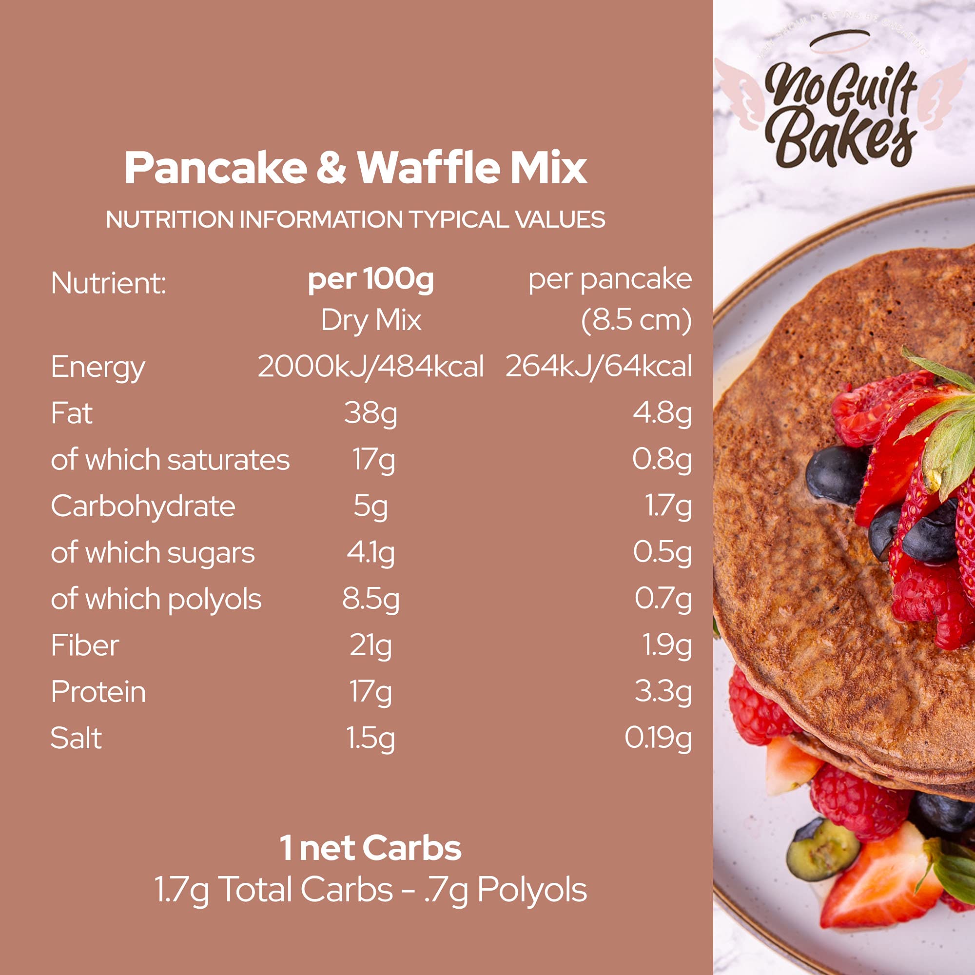 Buy No Guilt Bakes Pancake & Waffle Mix Low Carb, Keto Friendly