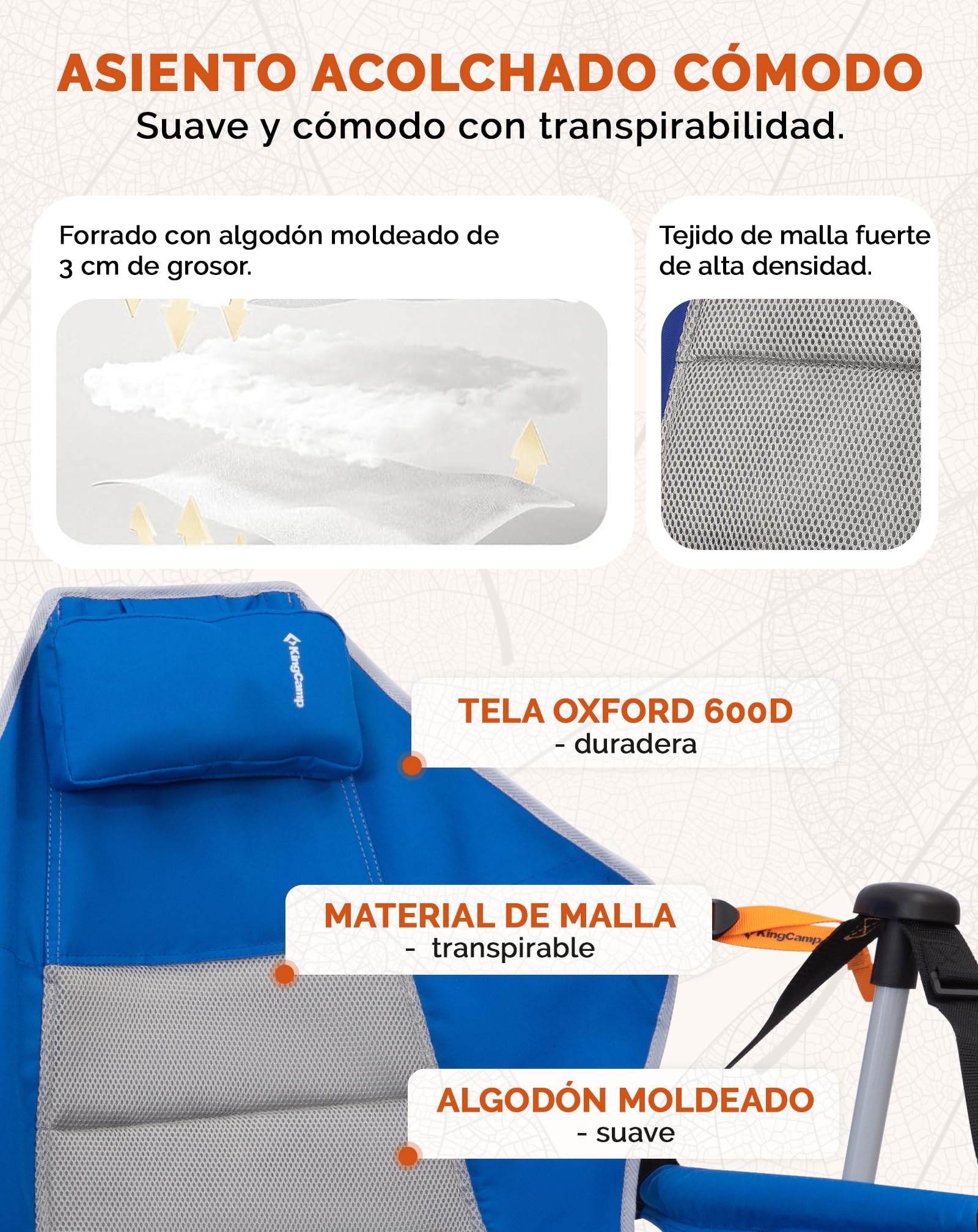 Voetensteun voor Campingstoel Malaga Plus Holiday Travel
