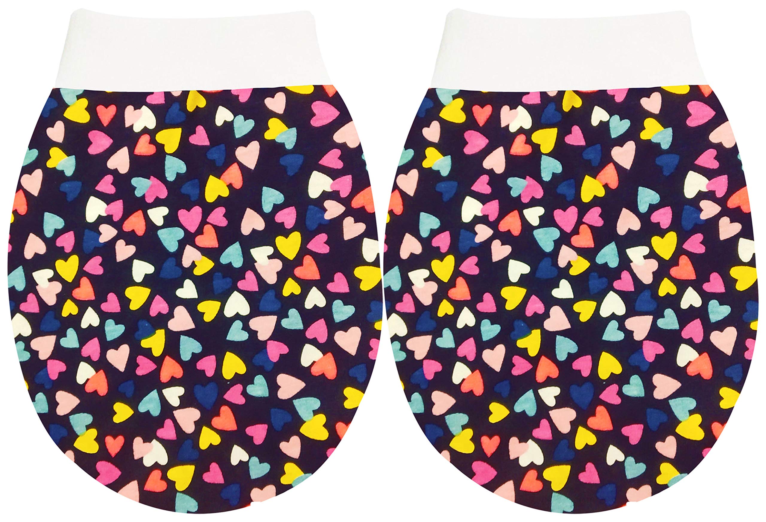 Baby Comforts Baby Girl's and Boy's Cotton Winter Protection Hand Gloves (Multicolour, 0-6 Months) -Pair of 6