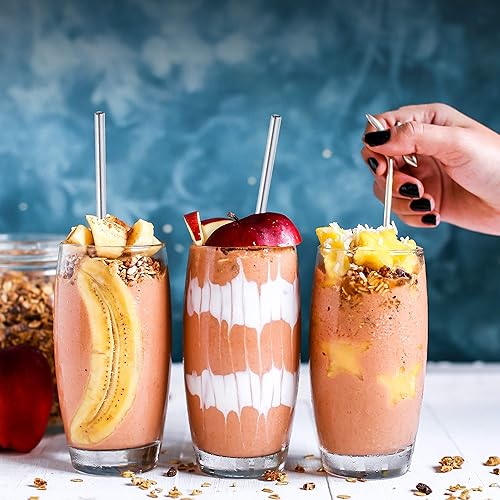 Miniatura 9 de Paquete de 3 popotes Eco-Pals  Pajitas plegables reutilizables para beber  Pajita de acero inoxidable  Apto para lavavajillas (carbón + espuma de