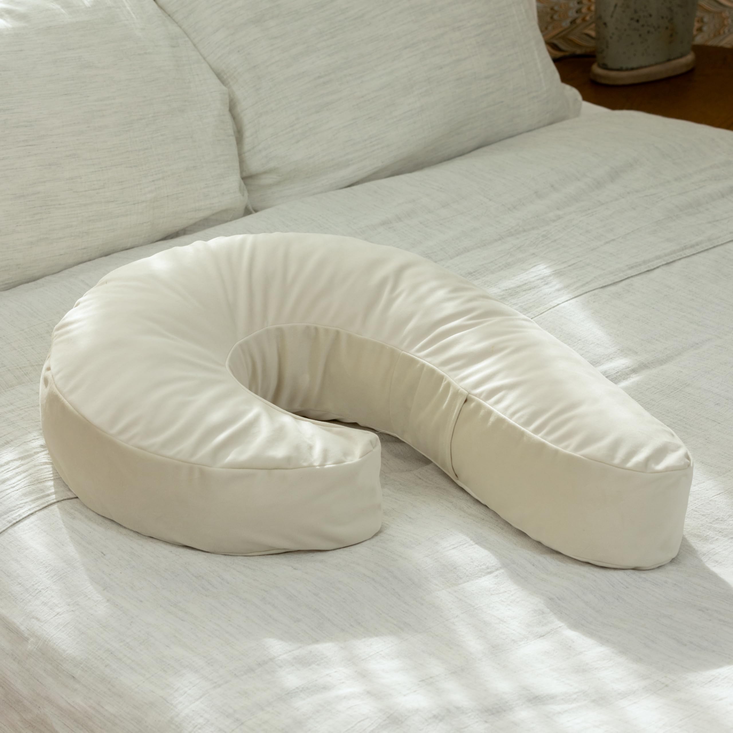 Uno - Almohada ajustable de espuma viscoelástica para dormir de lado, nube/camello 2
