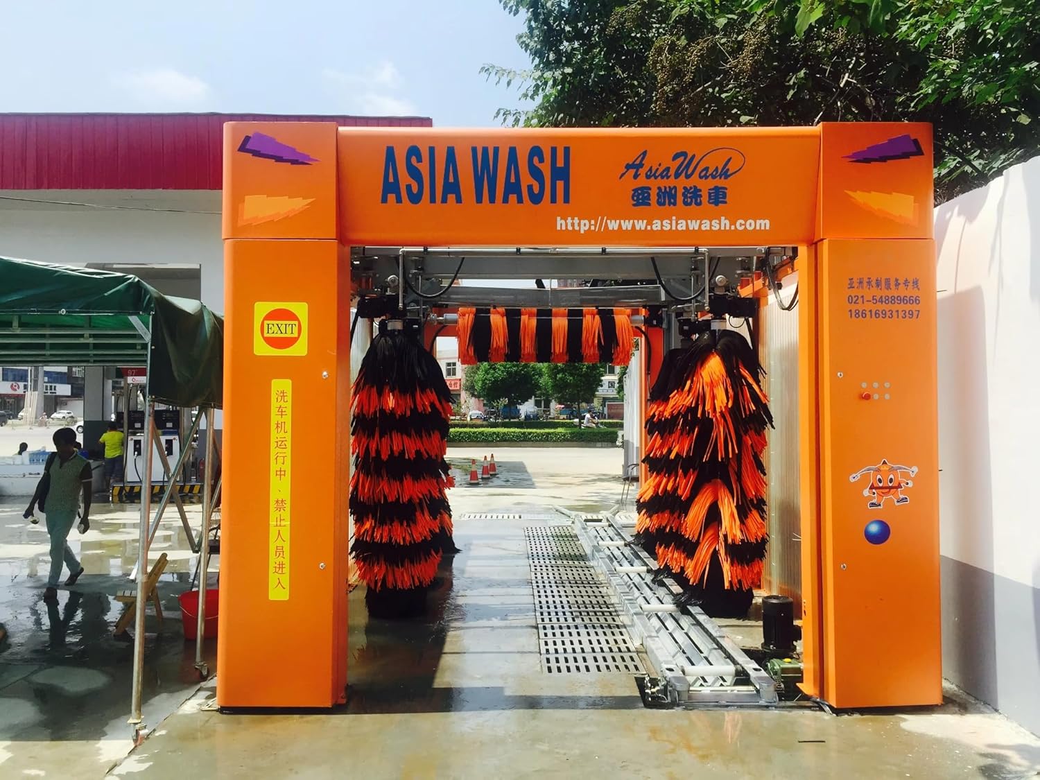 360°洗車機 光電感知、マジックレインボークリーニング、空気乾燥内蔵で優れたカーケア