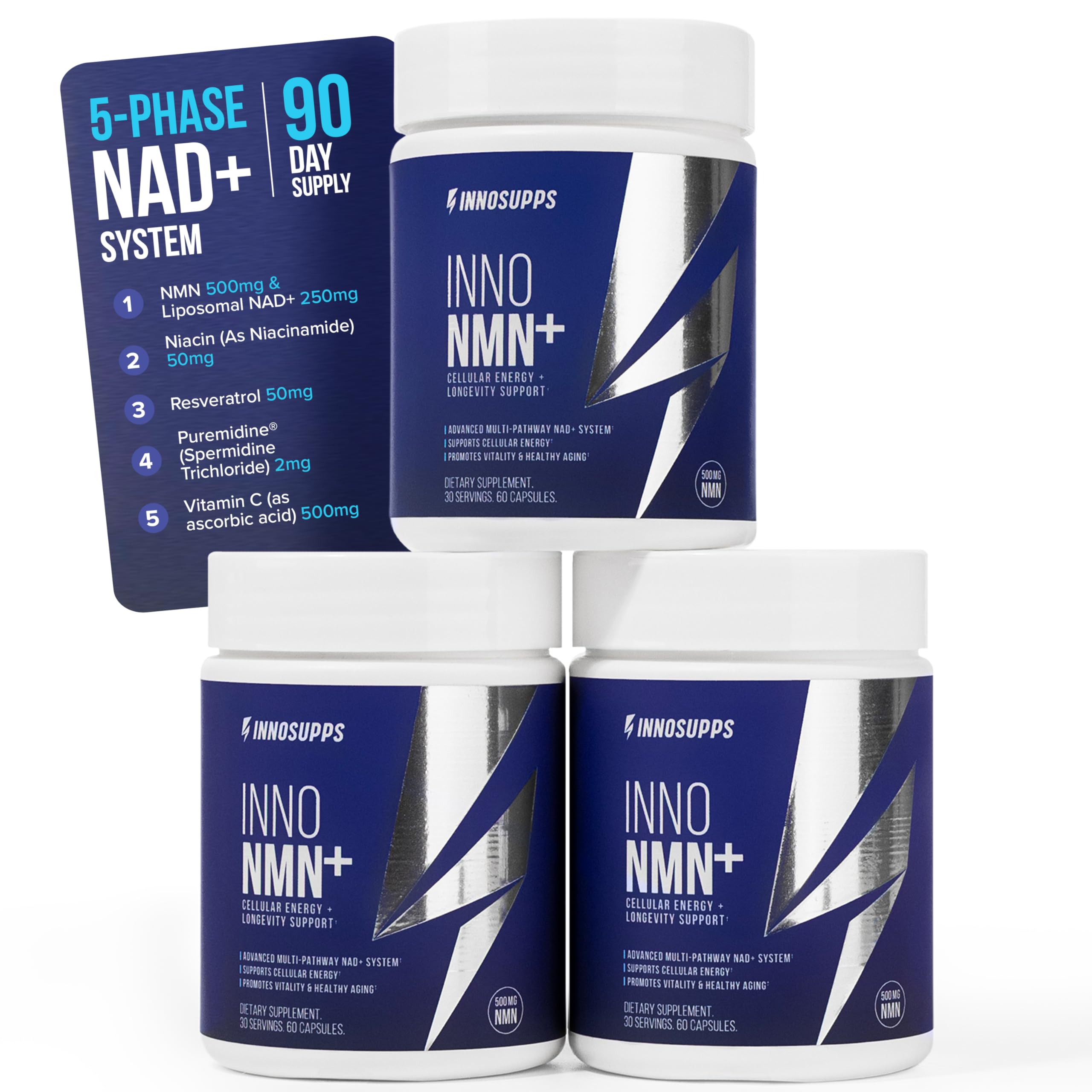 InnoSupps Inno NMN+, 500mg NMN Supplement, NAD Booster, 30 Servings — Amazon image 9