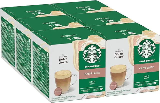 Starbucks Matcha Latte Cápsulas NESCAFÉ Dolce Gusto - 72 Unidades
