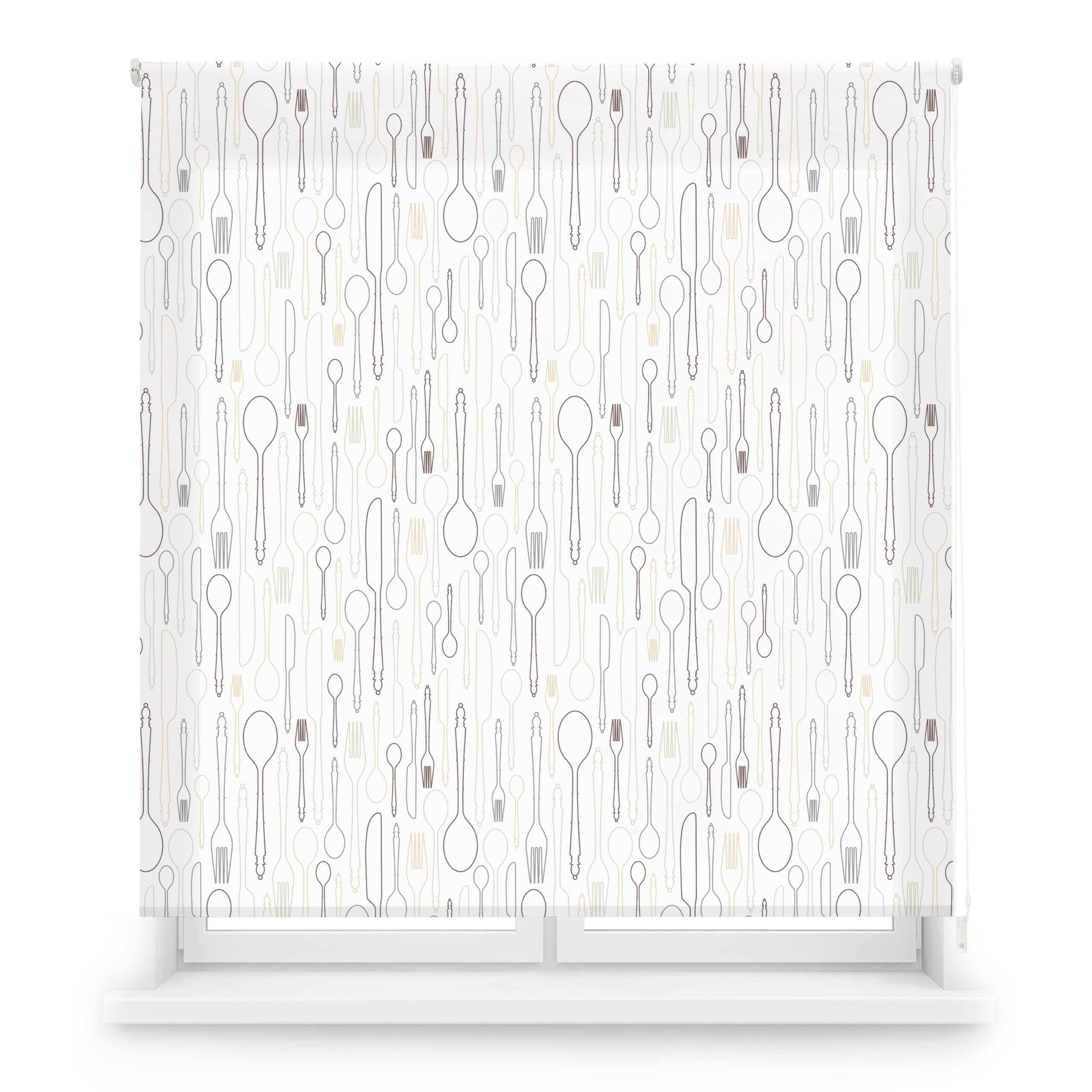 Blindecor Digital | Estor Enrollable Translúcido Estampado |Familia Cocina| Modelo C-CUBERT | 150 x 180 cm (Ancho por Alto) Tamaño de la Tela 146 x 175 cm | Estores para Ventanas