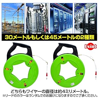 Amazon.co.jp: ZERONOWA 通線ワイヤー 収納ケース付き 通線工具