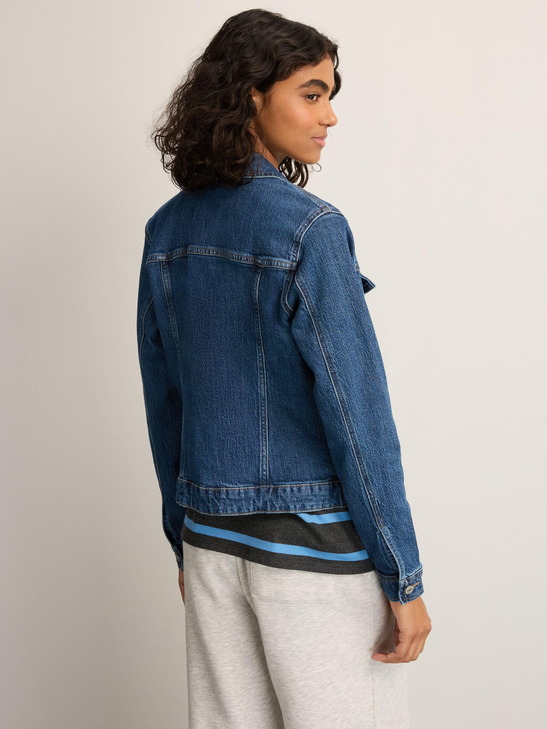 NEXT Mujeres Chaqueta Vaquera de Corte Ajustado