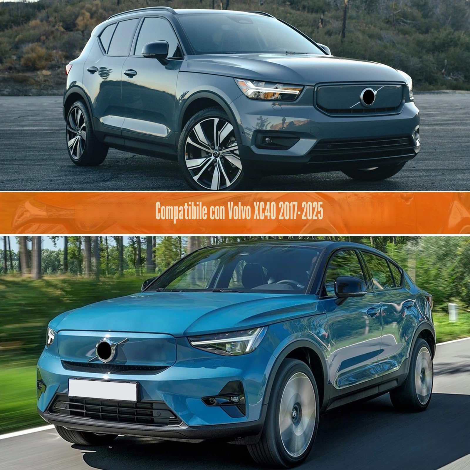 Telo Copriauto da Esterno Compatibile con 2017-2024 Volvo XC40, 2021-2024 VolvoC40, Copertura per Auto Telo Copriauto Impermeabile Traspirante protezione da UV, neve, pioggia, polvere