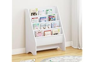 UTEX White Bookshelf for Nursery