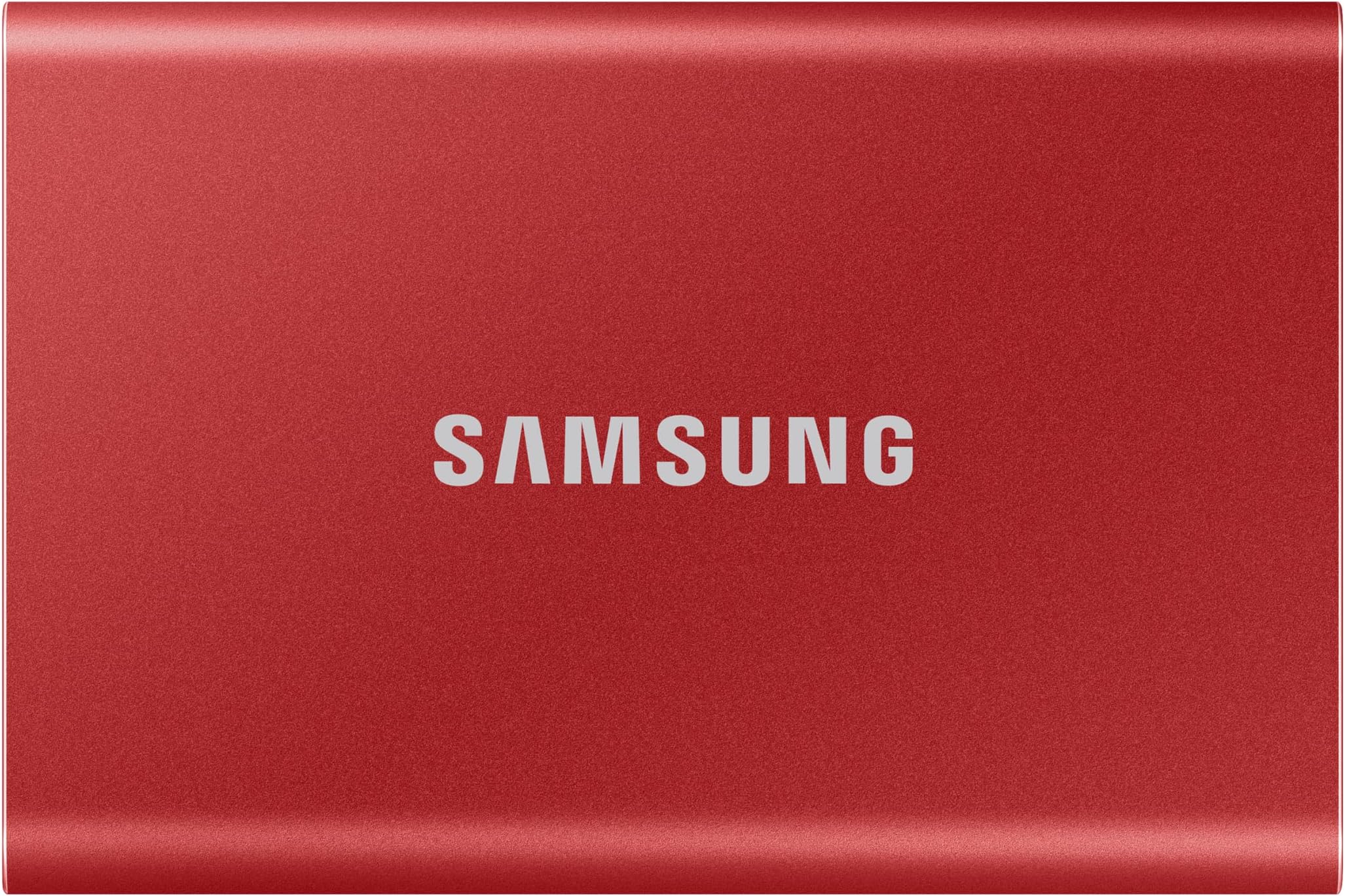 Samsung T7 Portable SSD - 2 TB - USB 3.2 Gen.2 External SSD - Metallic Red (MU-PC2T0R/WW)