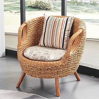 Aluminum Alloy Rattan Chair Outdoor Rattan Chair Set Outdoor Courtyard Balcony Rattan Table and Chair Outdoor Furniture Bed and Breakfast Table and Chair Yellow