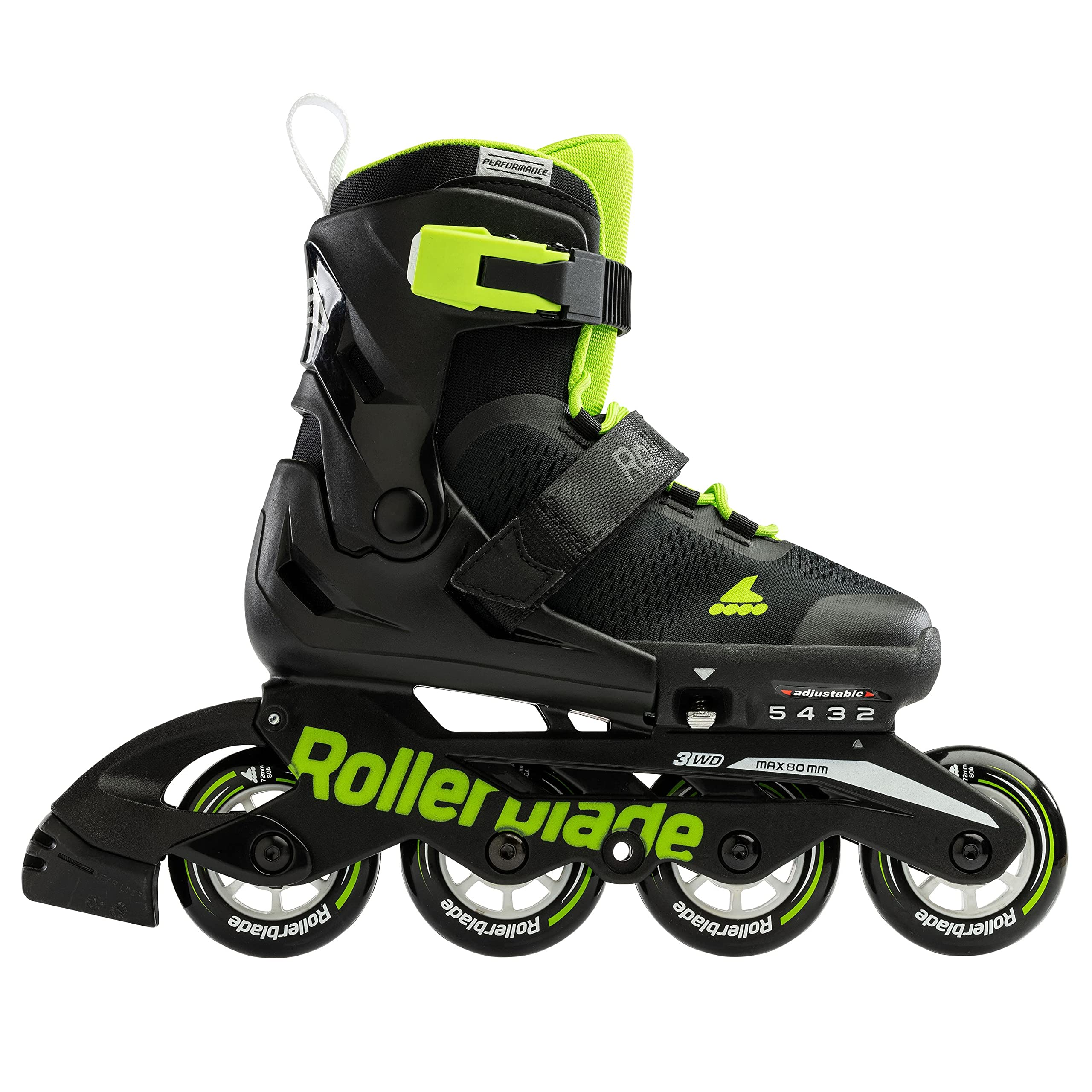 Rollerblade Patines en línea Microblade para niños, Azul Noche/Naranja, en Diferentes tamaños