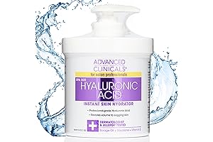 Advanced Clinicals Hyaluronic Acid Body Lotion & Face Moisturizer
