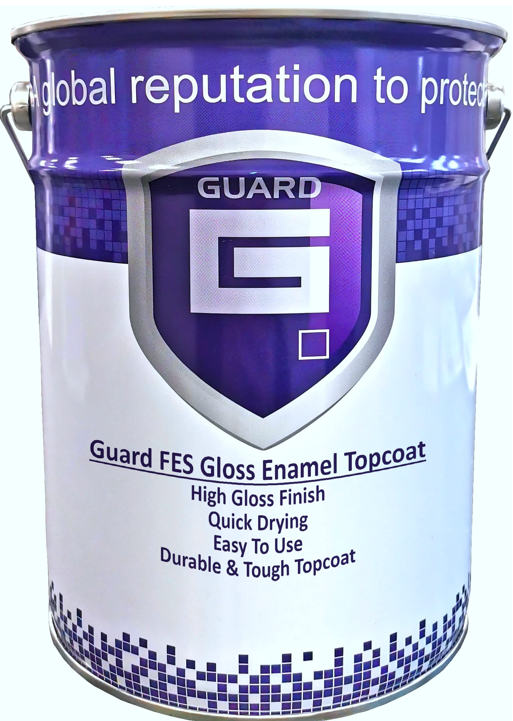 Guard Ral 5002 (Ultramarine Blue) Fes - Fast Drying Enamel Topcoat Paint For Spraying Steel, Forklifts, Trucks And Trolleys - 5 Litres (Ral 5002 (Ultramarine Blue))