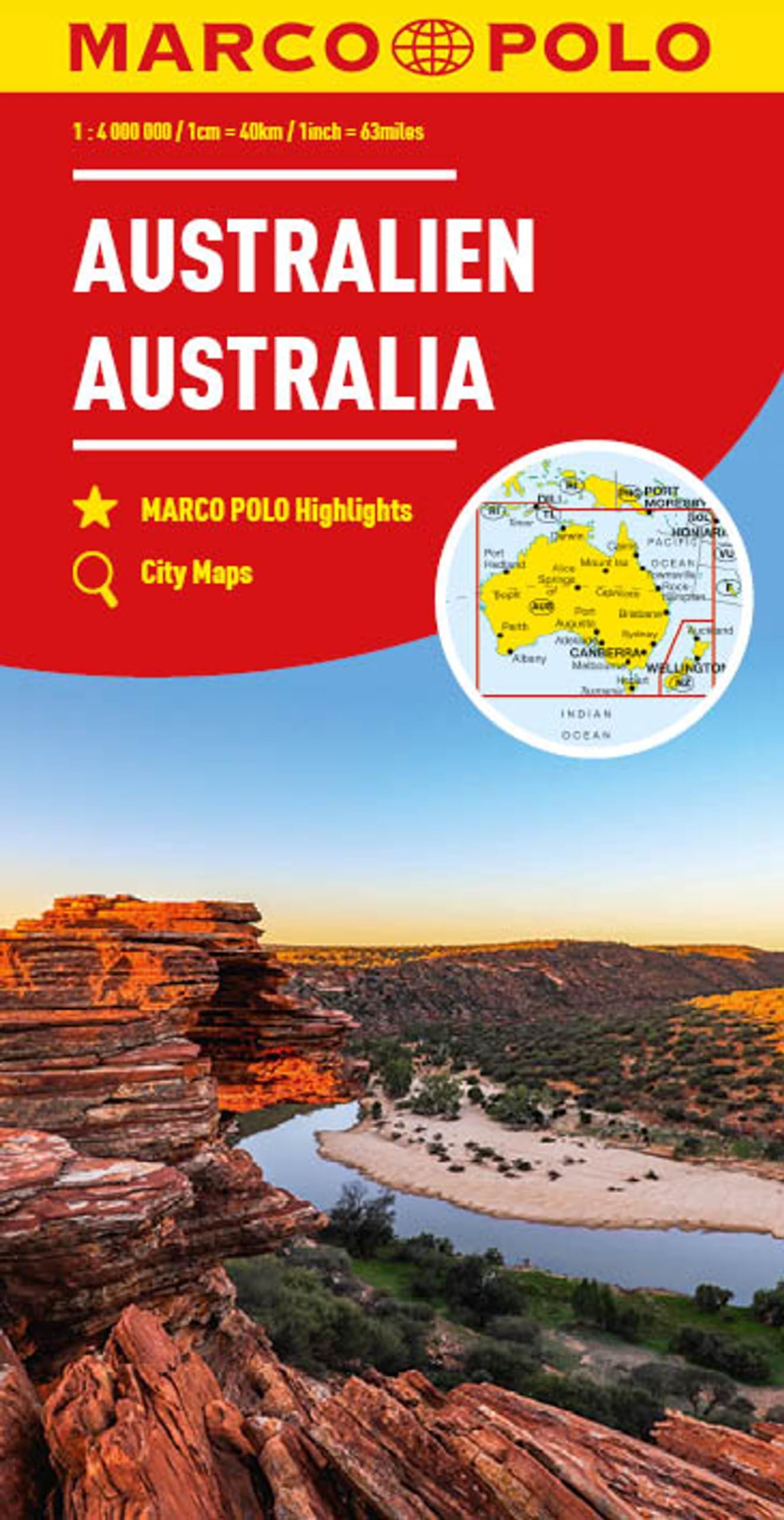 Australia Marco Polo Map (Marco Polo Maps)