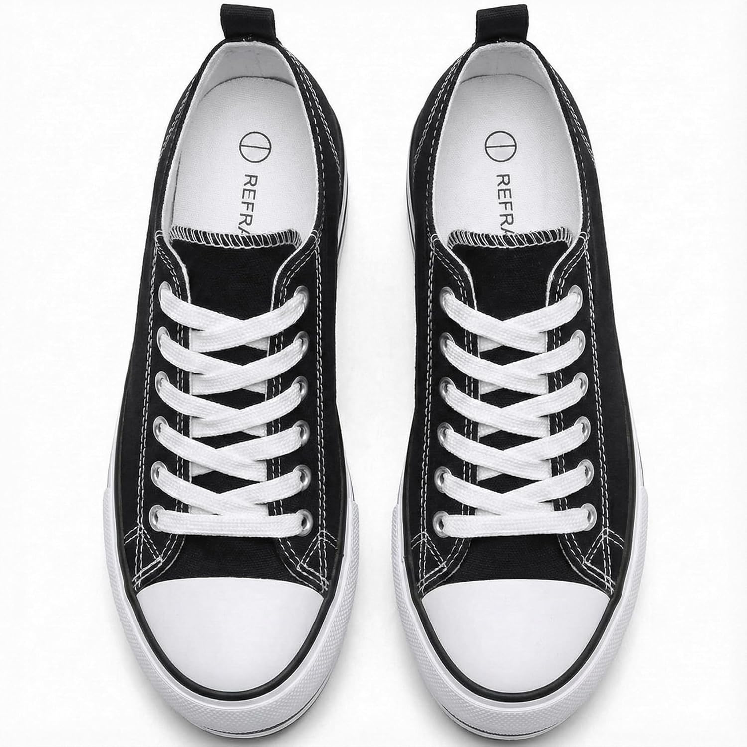 REFRASE LIFE Womens Platform Sneakers with Wedge 3 Inches Height Boost Hidden Heel Shoes, Casual Height Increase Walking Fashion Shoes for Women and Girls - Image 7