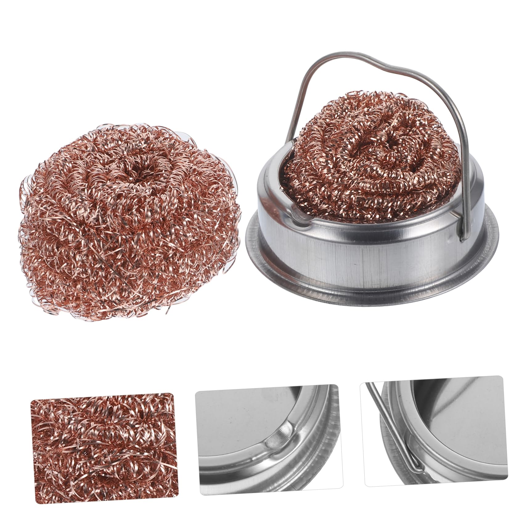 OSOLADY Ldering Tip Tinner and Cleaner Set Household Wire Ball for Clean Filter Pads