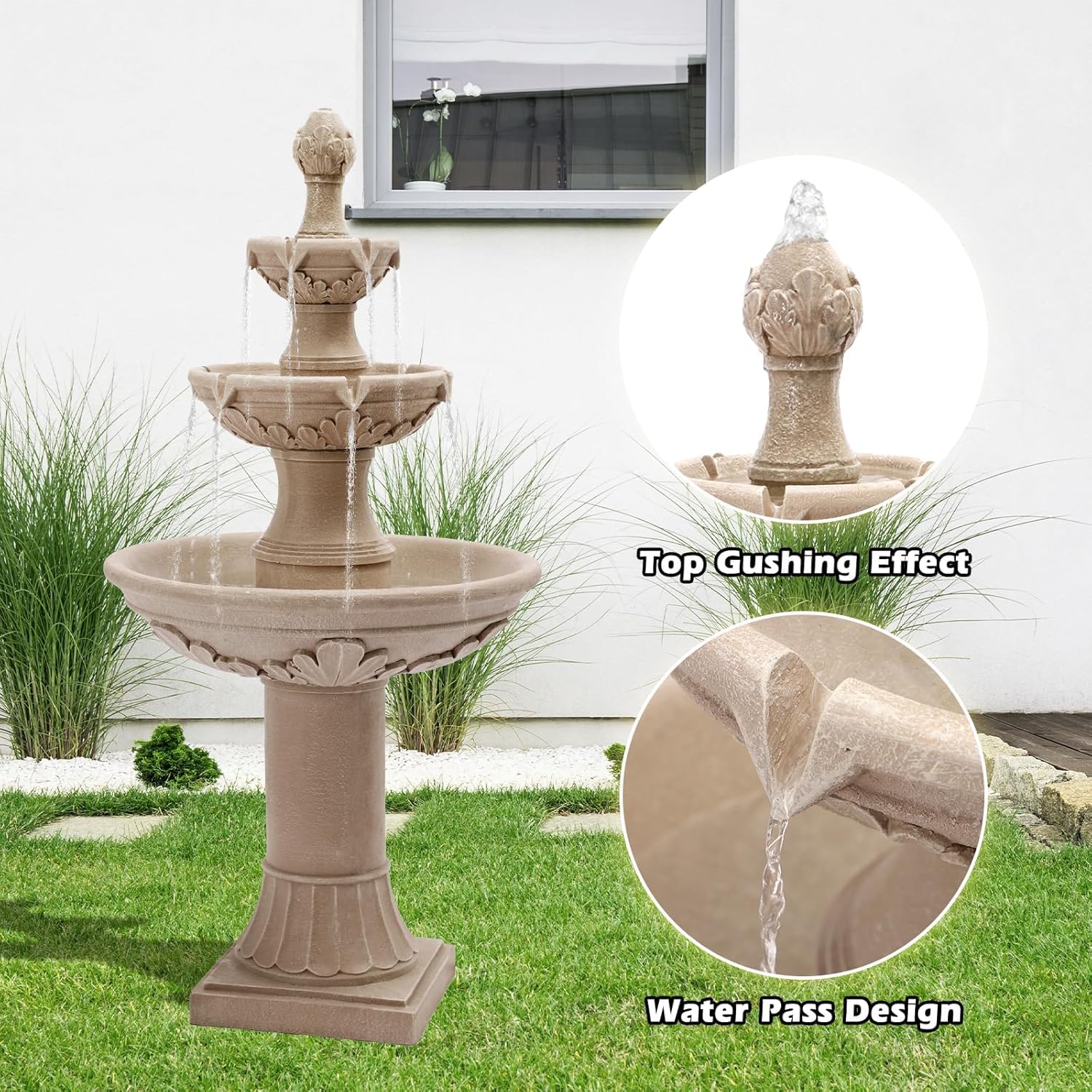GIODIR Italian Outdoor Fountains and Waterfalls, 48.4