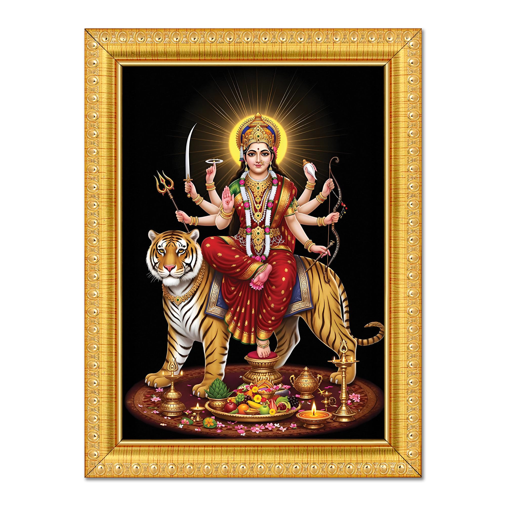Durga Maa Photo Frame - Divine Wall Art -14