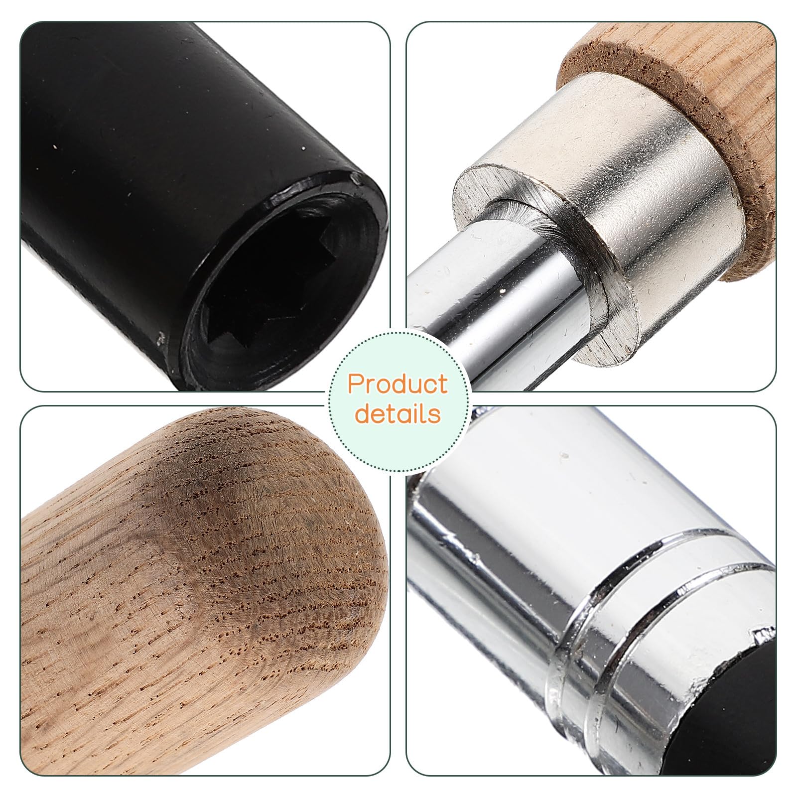 Llave de Piano Profesional de Metal y Madera para Afinación Precisa, Resistente y Confiable, Adecuado para Reparar Instrumentos de Cuerda como Piano y Cítara