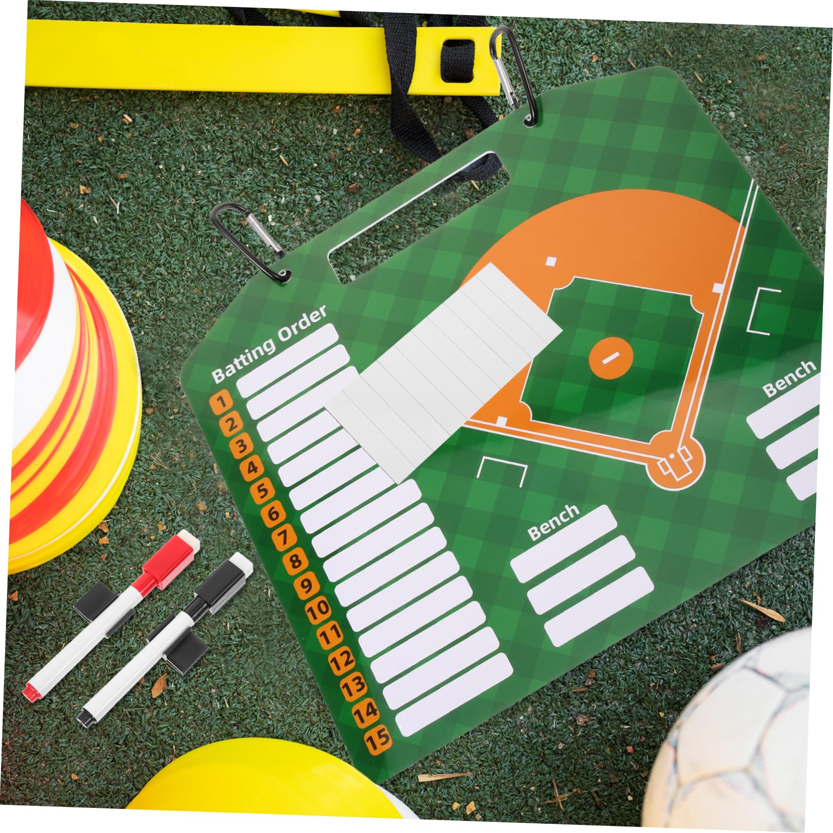 GALPADA Baseball Training Equipment Board Multifunction Handle Portable Dry Erase Board Kit for