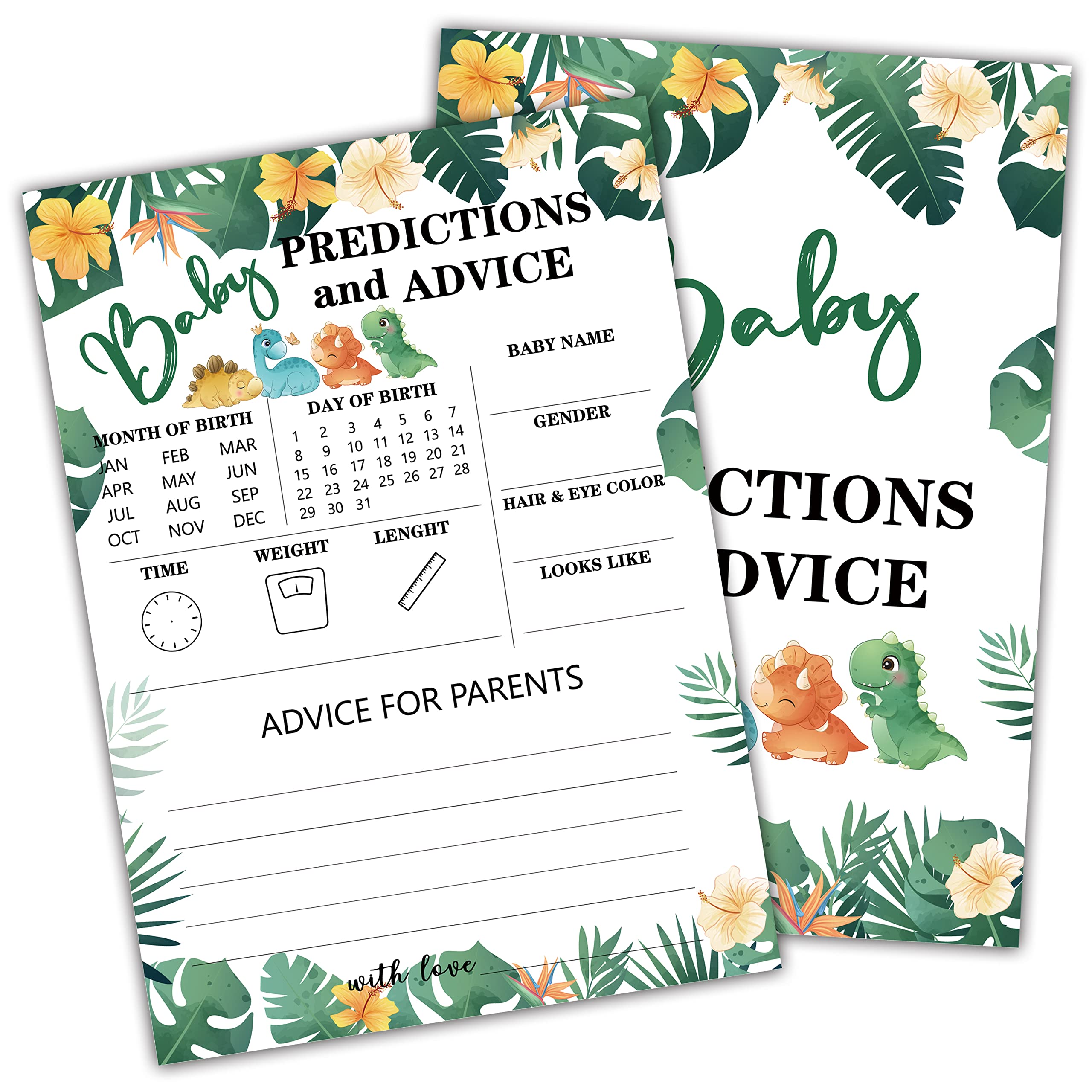 Honey Bee - Juego De Baby Shower, Predicciones Florales Y Tarjetas De Consejos Juegos De Fiesta De Revelacion De Genero Suministros Y Actividades