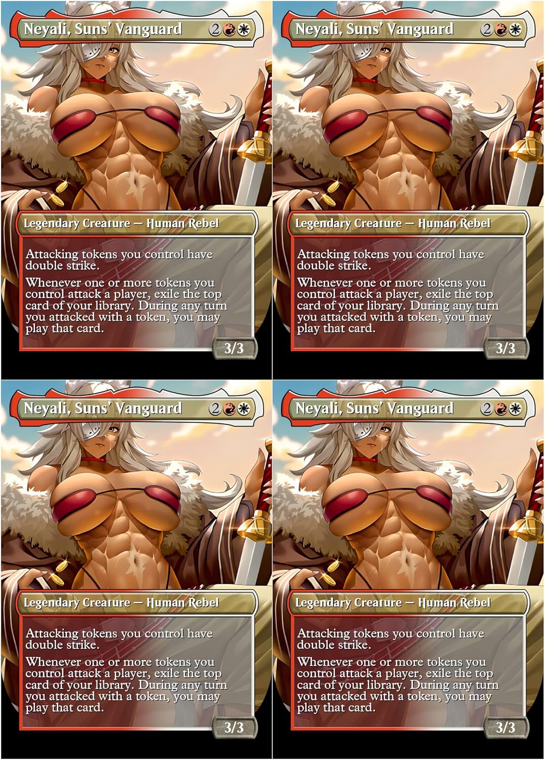 4X | Neyali, Suns' Vanguard | Anime | Full Art | (Foil)