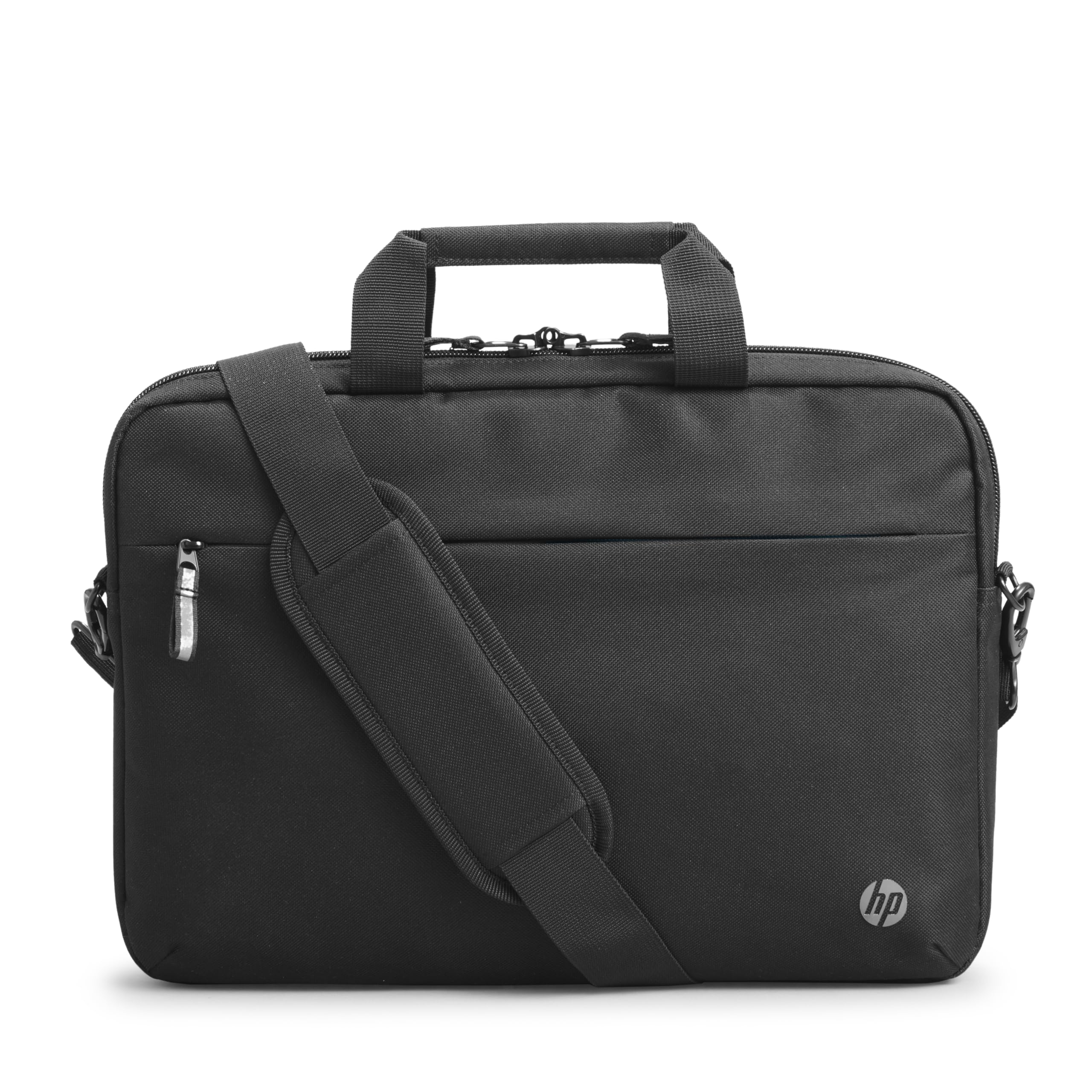 HP Professional Laptop-Tasche 14,1 Zoll, Wasserabweisende Tasche mit RFID-Schutz, Trolley-Durchführung, gepolstertem Laptop-Fach und Fächern für Zubehör, Schwarz