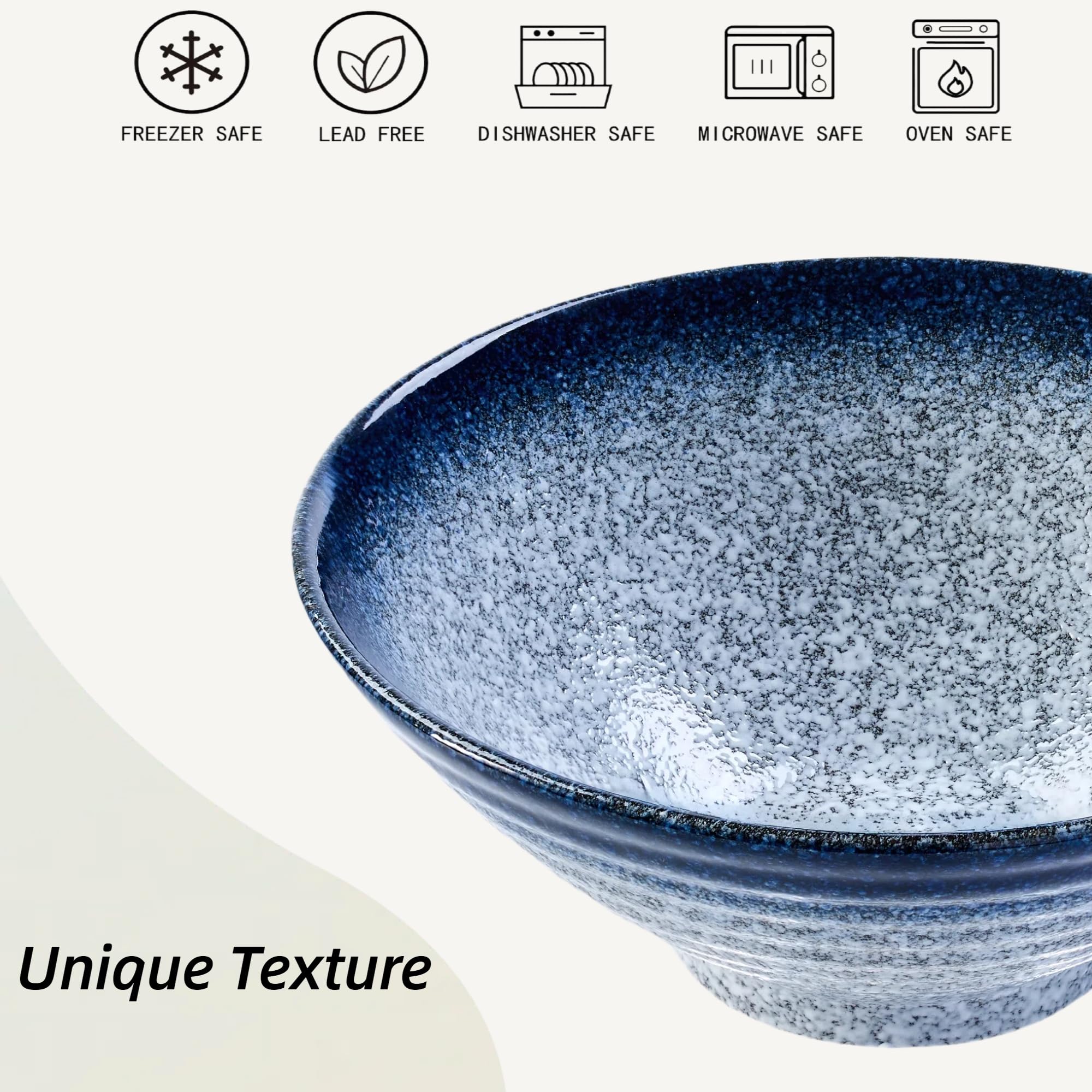 mehrido Ceramic Ramen Bowl Set - Image 3